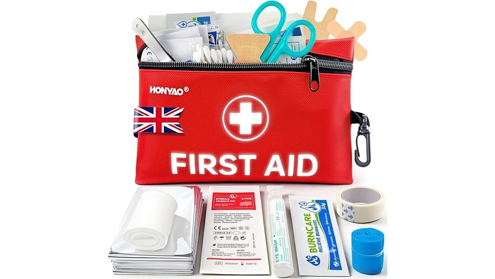 105 piece first aid kit essentials included
