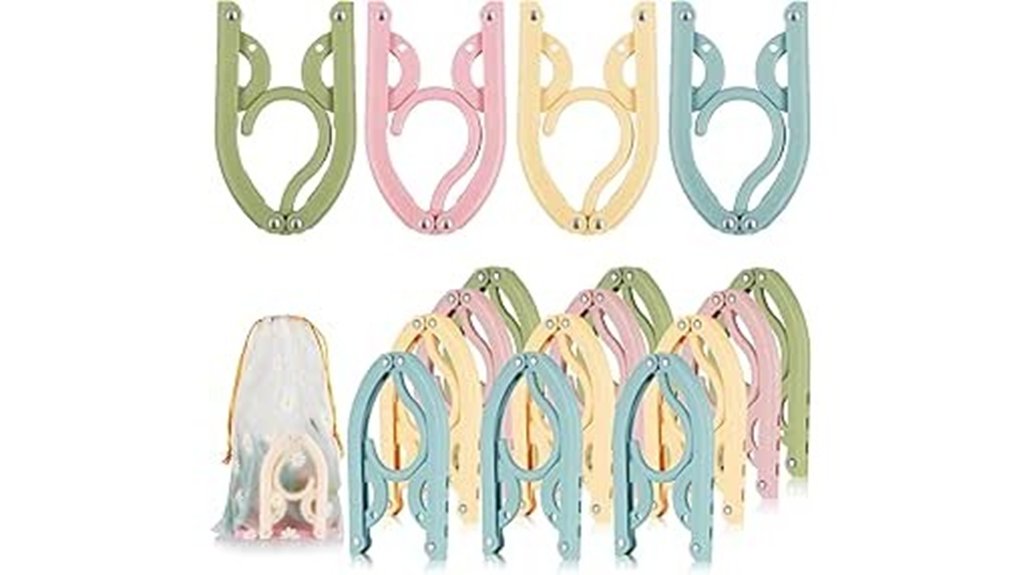 16 piece foldable travel hangers