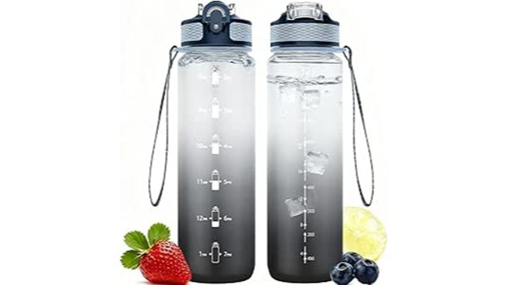 1l bpa free tritan bottle with straw