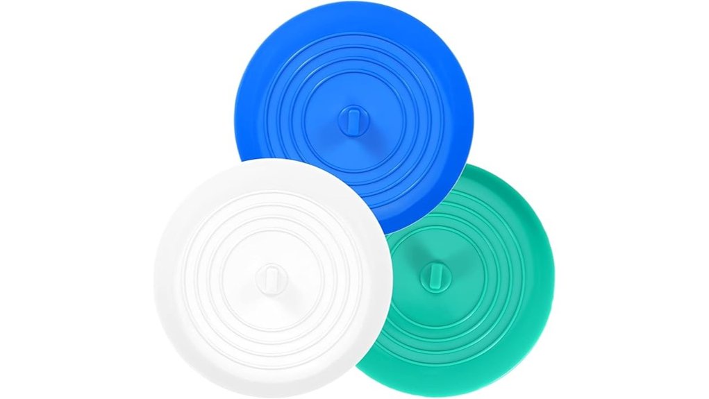 3 piece silicone bath stoppers