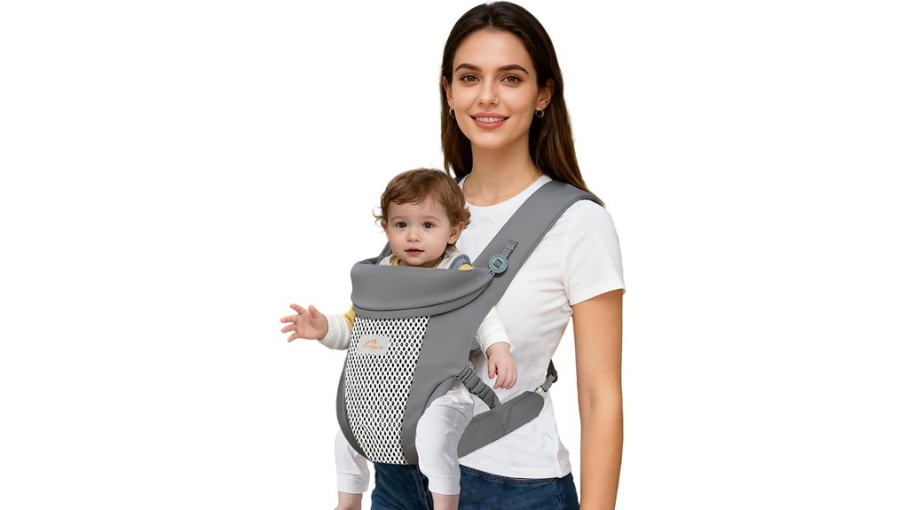 4 in 1 grey baby carrier
