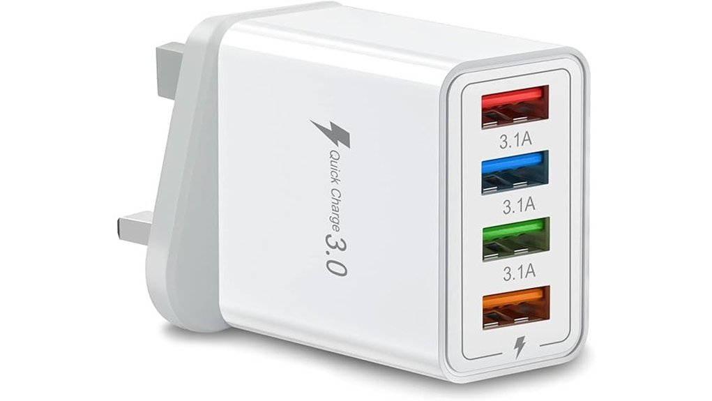 4 port usb uk charger