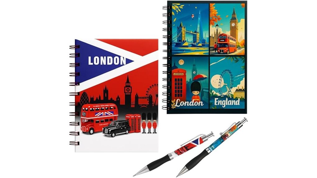 a6 london notebook giftset