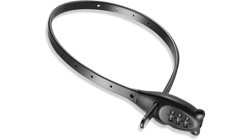 adjustable 3 digit cable lock