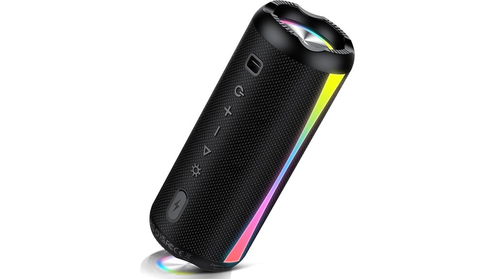 bluetooth speaker 20w waterproof rgb lights 20h