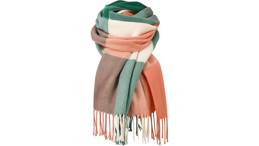 cashmere tartan winter scarf