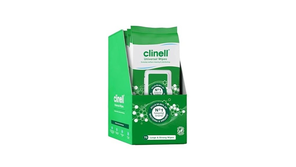 clinell universal cleaning wipes pack