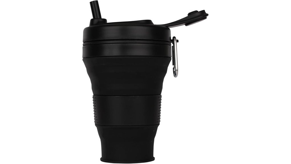 collapsible travel coffee cup