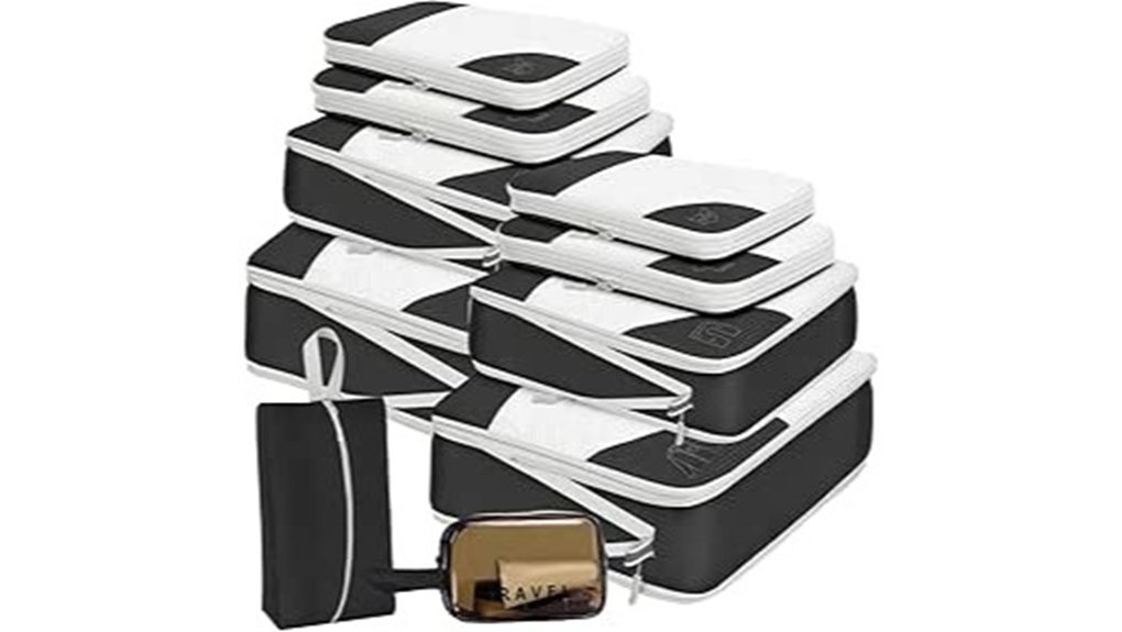 compression packing cubes 10 sets