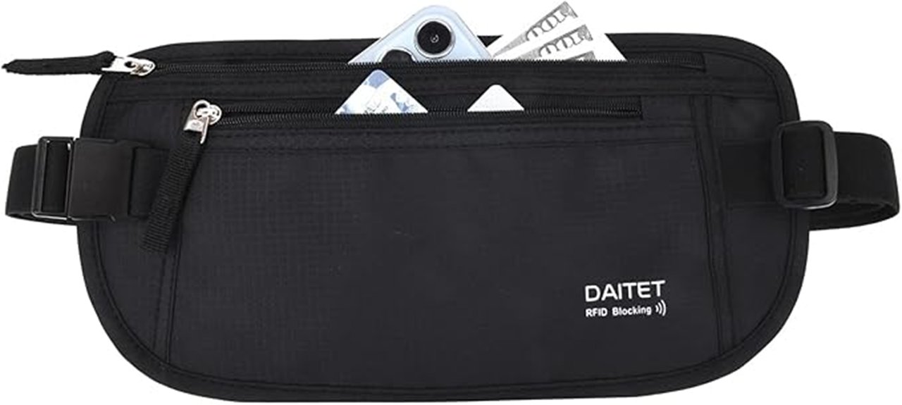 daitet rfid blocking money belt