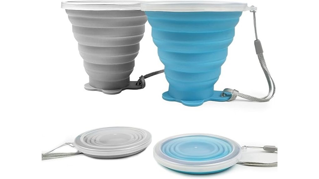 ddluck silicone foldable cups 2 pack