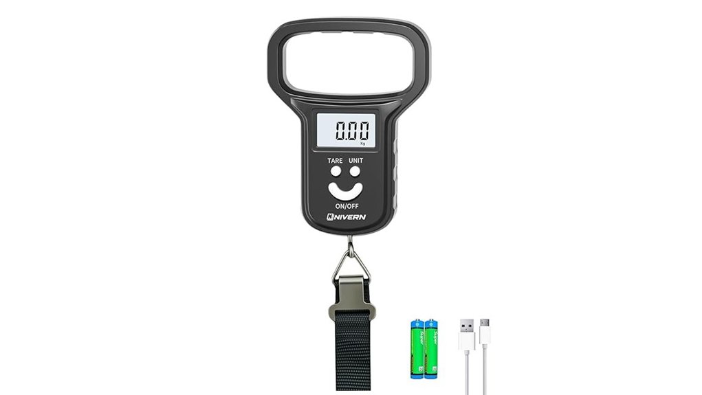 digital luggage scale with backlit display