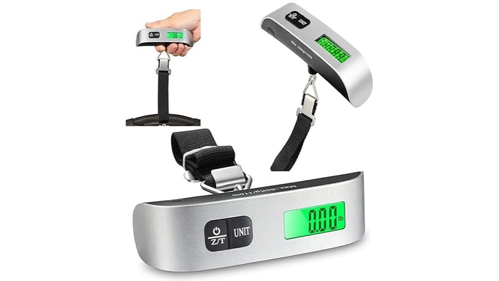 digital luggage scale with tare function