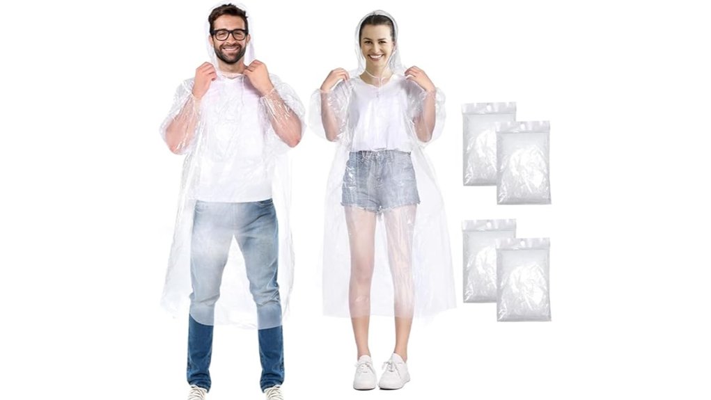 disposable adult ponchos hood