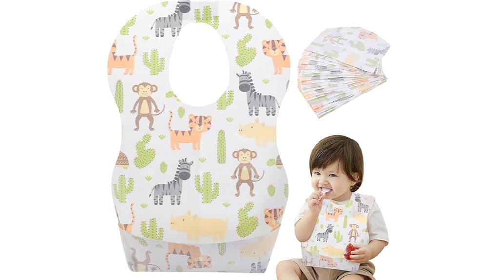 disposable bibs for babies 20 pack