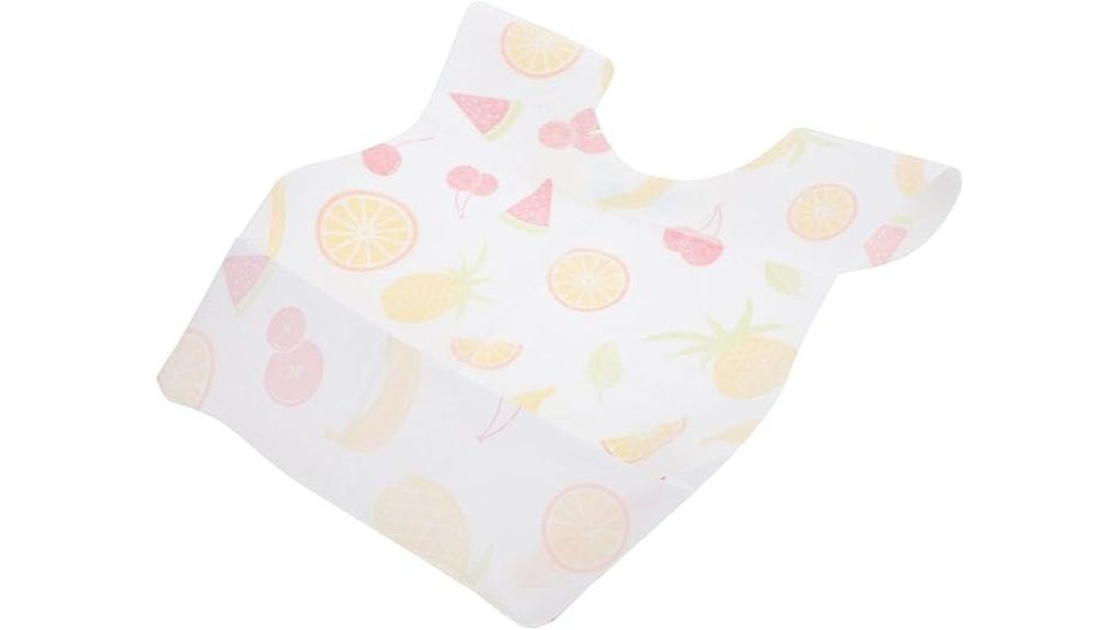 disposable girl bibs with fruit patterns