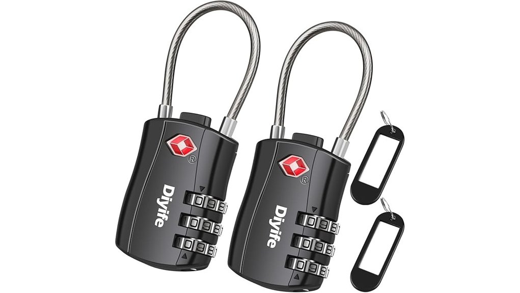 diyife tsa luggage locks 2 pack