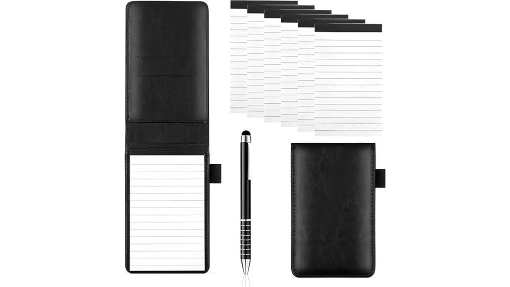 eight piece pocket notepad set