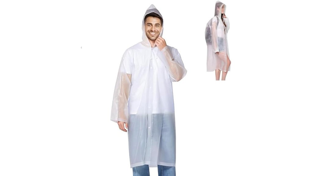 eva rain ponchos waterproof hooded