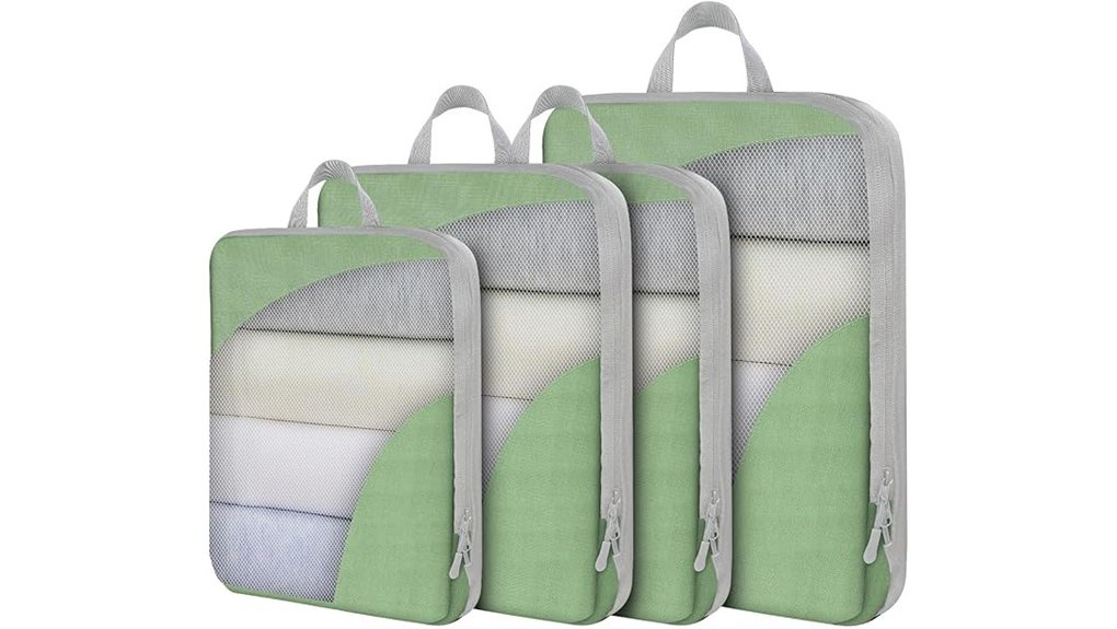 expandable four pack packing cubes