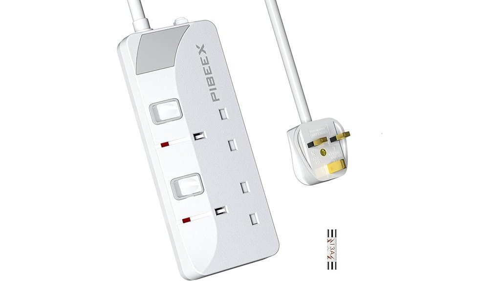 extension lead with individual switches