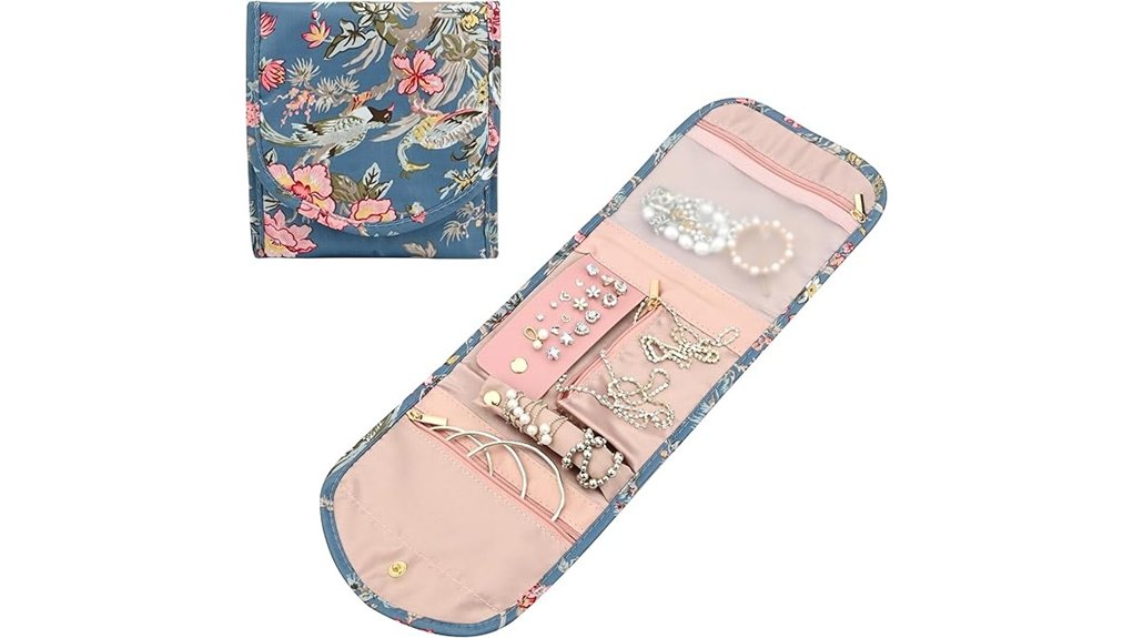 fadcaer travel jewellery organizer roll