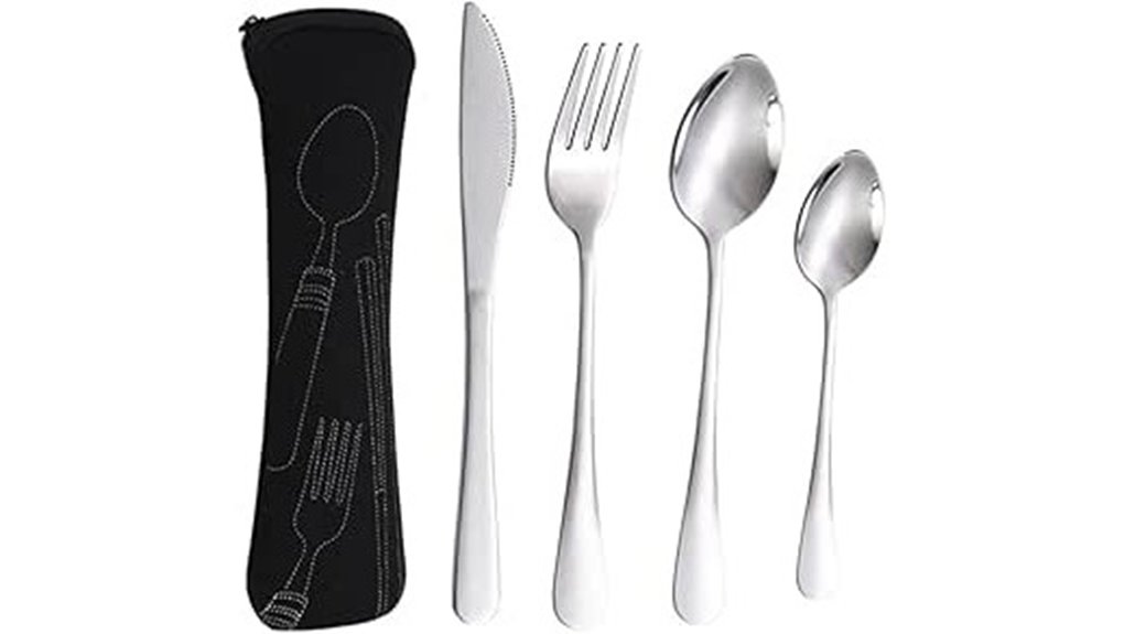 five piece cutlery outdoor set