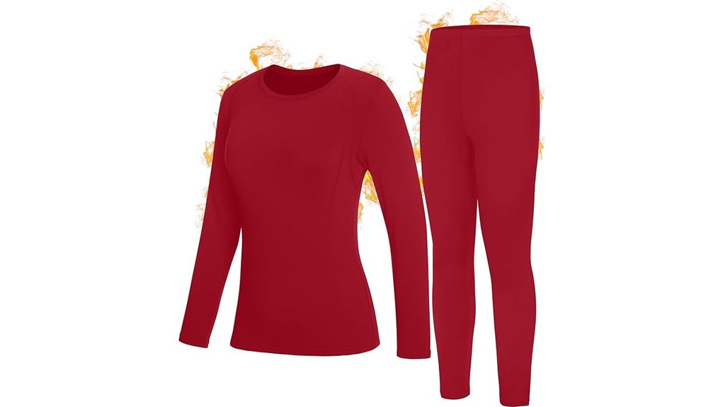 fleece lined thermal underwear set