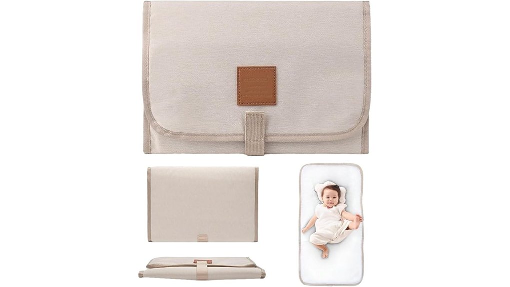 foldable ivory baby changing mat