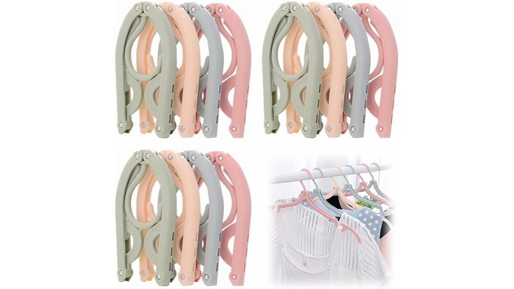 folding clothes hangers 12 count