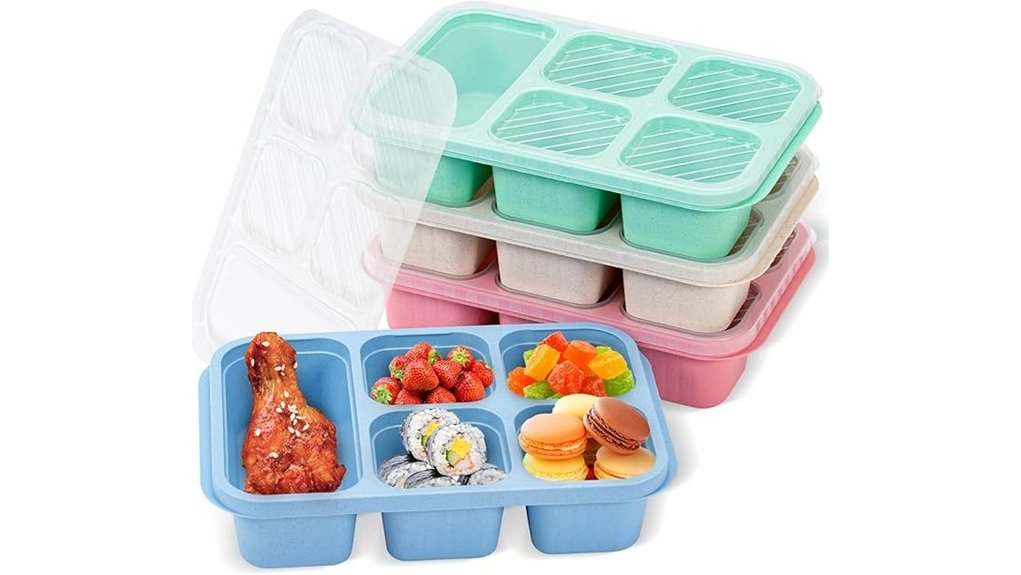 four pack bento lunch boxes