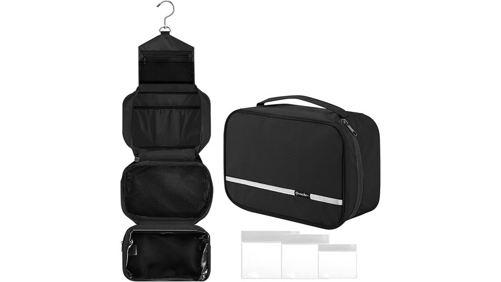 hanging foldable travel toiletry bag