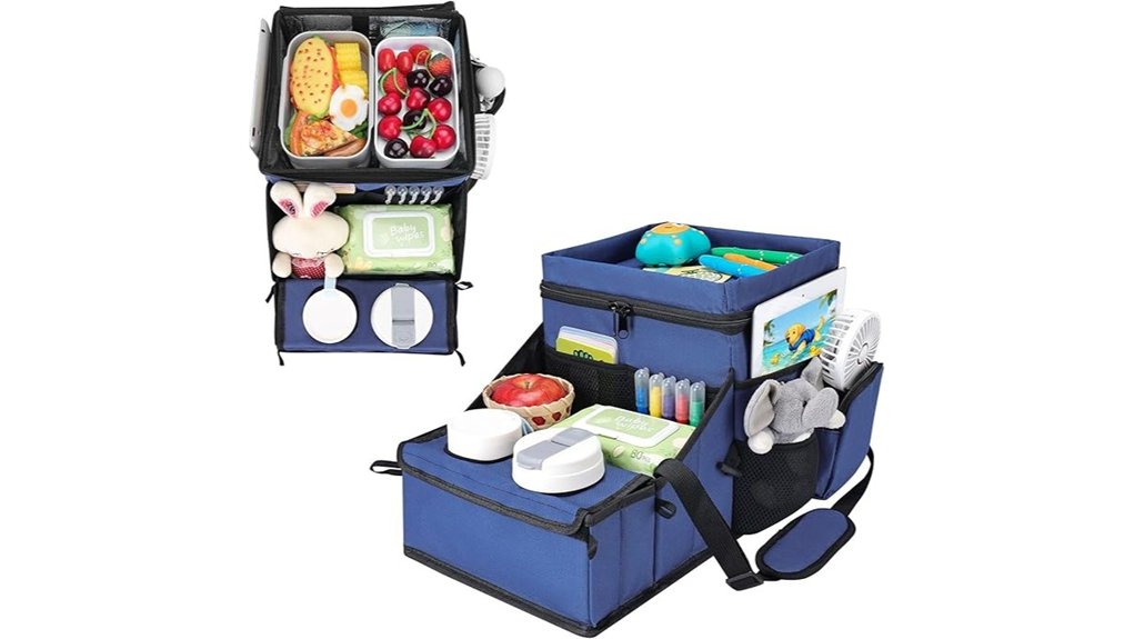 infanzia blue car seat organizer