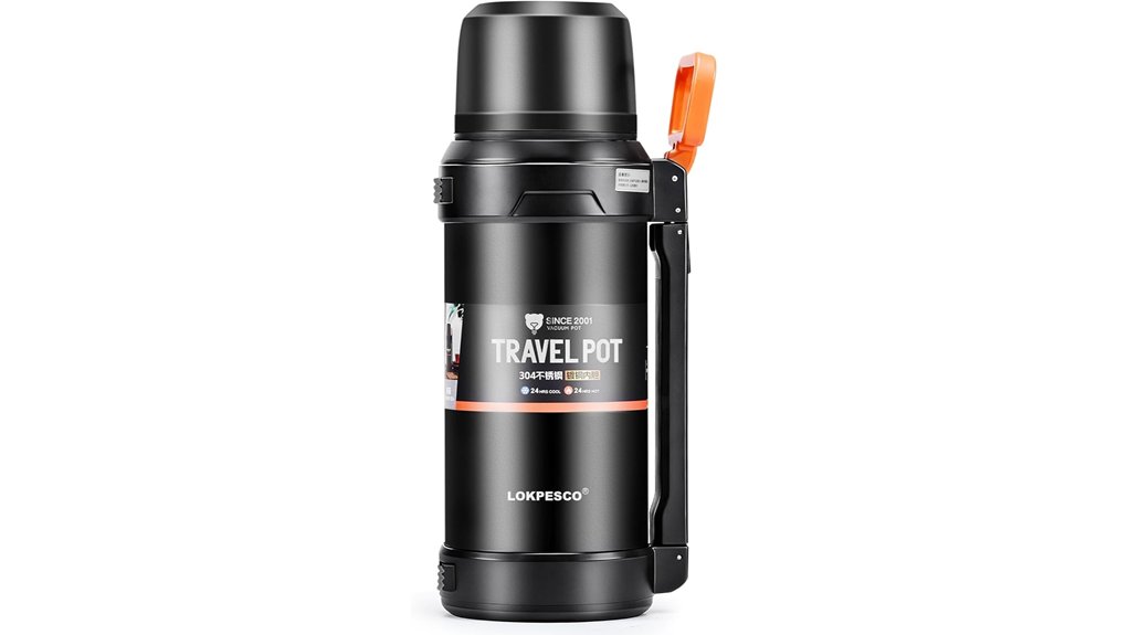 insulated 2l flask keeps contents hot cold