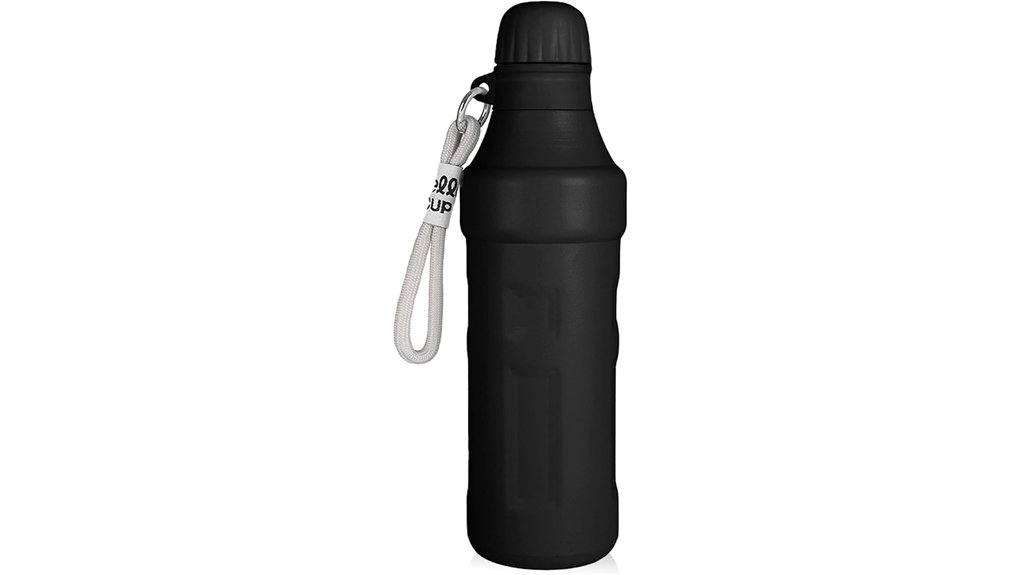 insulated 500ml bottle with lanyard