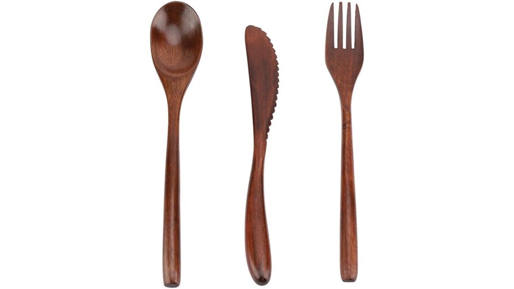 joyzan bamboo travel cutlery