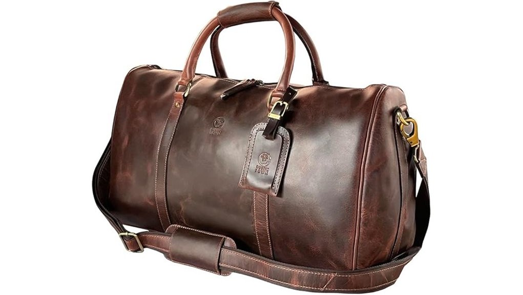 leather holdall bags for men