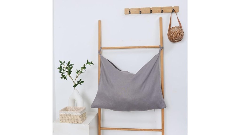 linen laundry bag with hamper