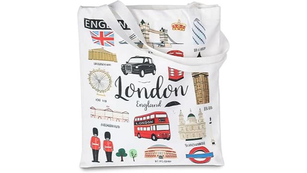 london canvas tote bag souvenir