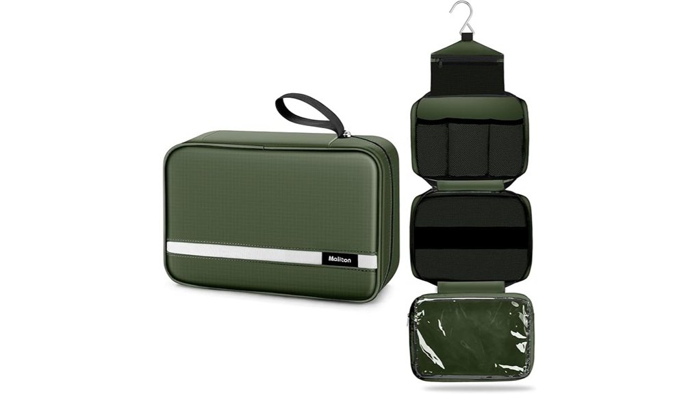 maliton waterproof hanging toiletry bag