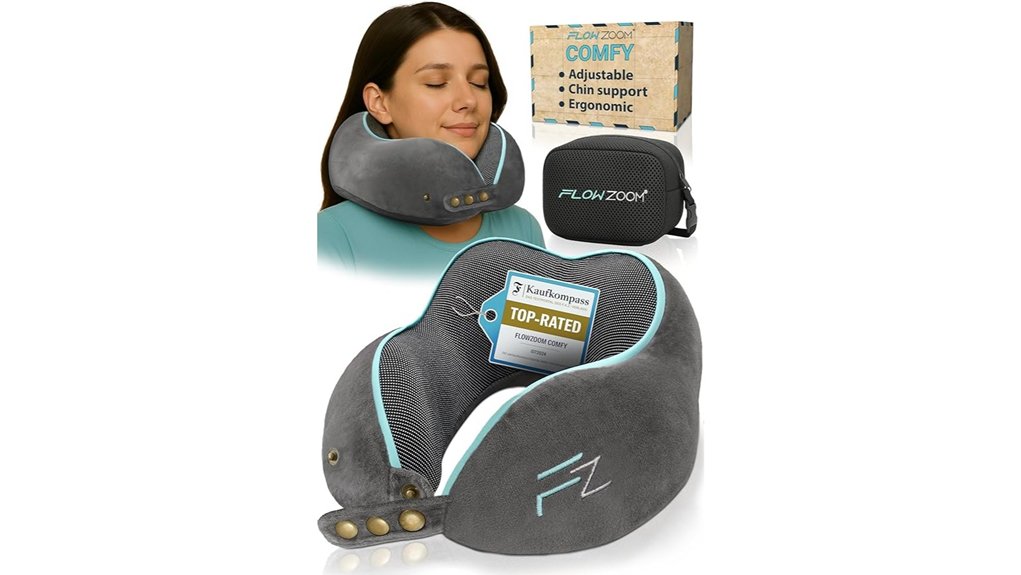 memory foam travel pillow 360 support