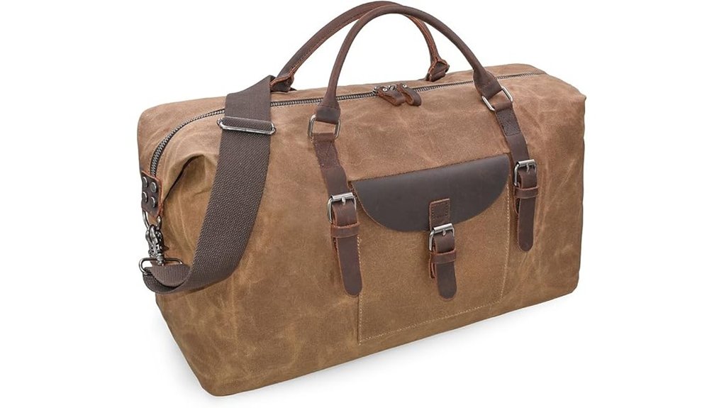men s leather travel bag
