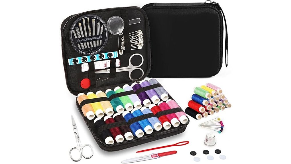 mini sewing kit set with case