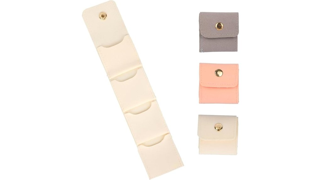 mini travel jewellery bags foldable organizer 3pcs