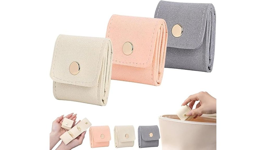mini travel jewelry bag set