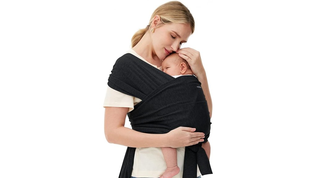 mommywrap baby carrier black