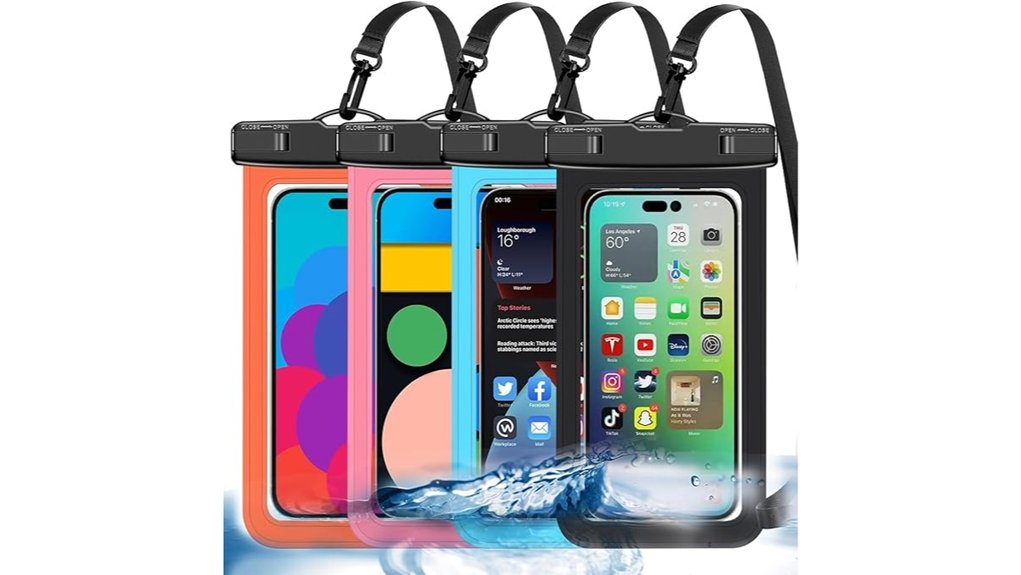 multicolor ip68 waterproof pouches