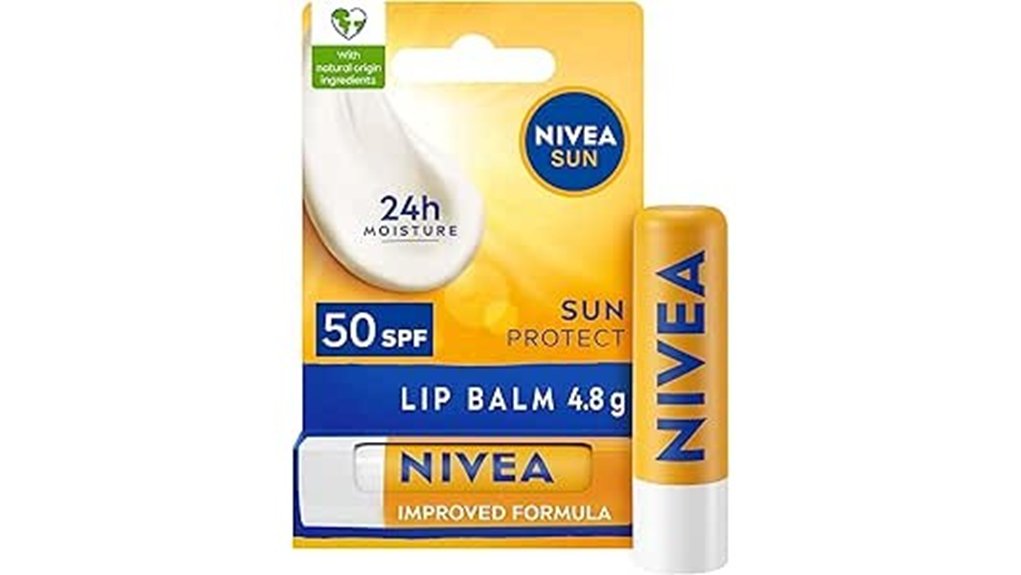 nivea lip balm spf50