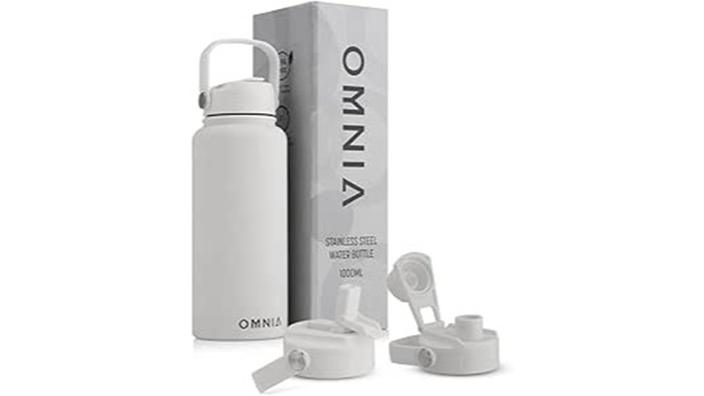 omnia insulated bottle with straw
