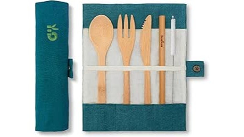 organic bamboo cutlery set